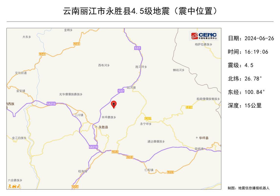 云南发生4.5级地震,云南发生4.5级地震伤亡情况